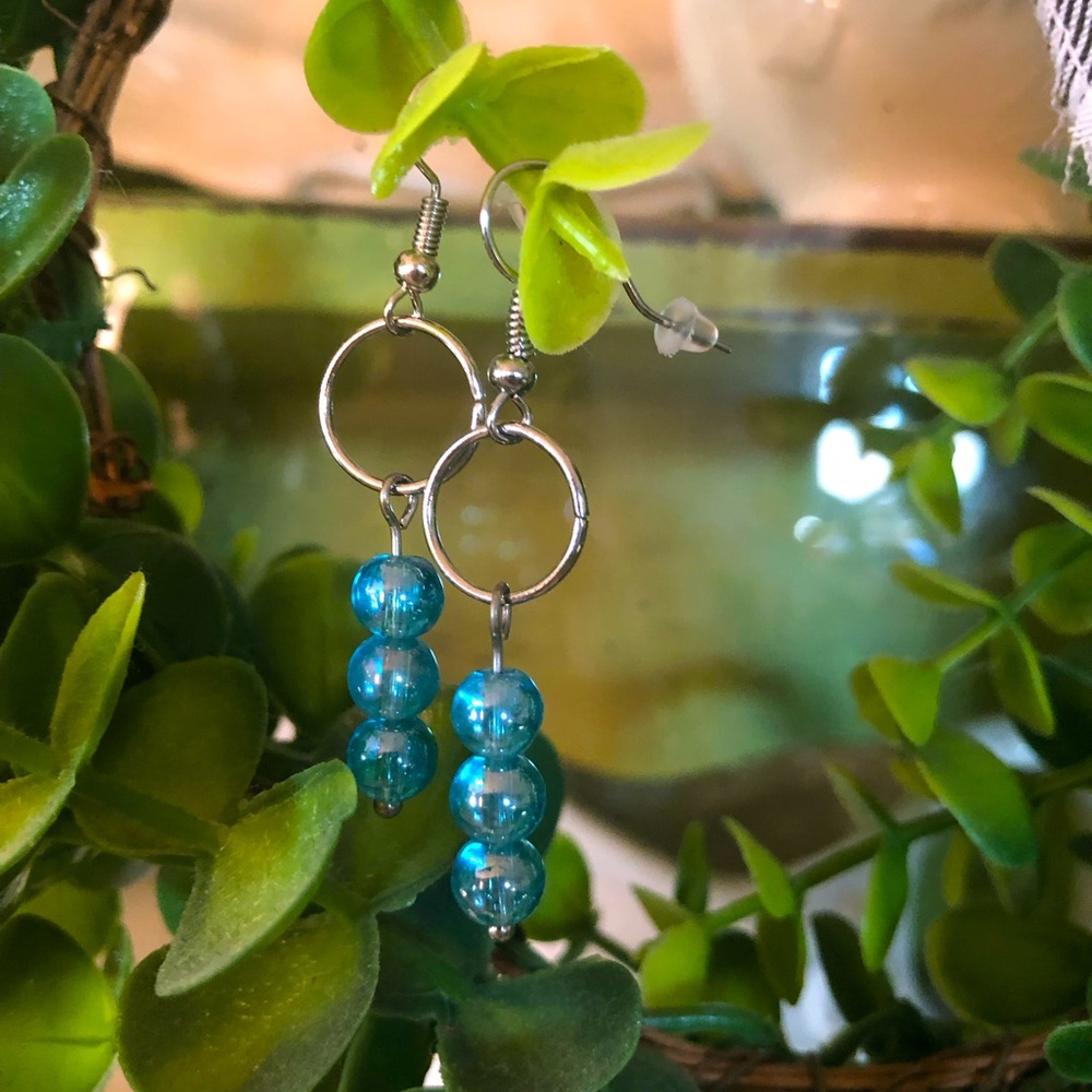 Blue Drop Earrings